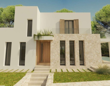 Modern newly built villa located 700 meters from the beach of Cala Santanyi
